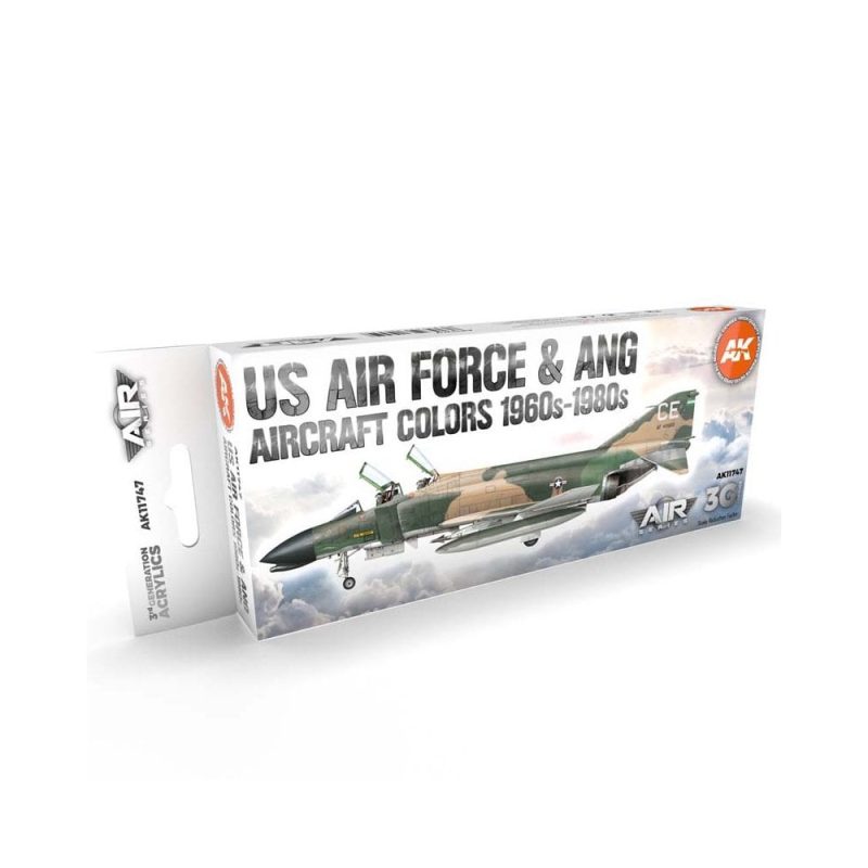AK Interactive US Air Force & ANG Aircraft 1960s-1980s Set 3rd Gen Aircraft Series AK-11747
