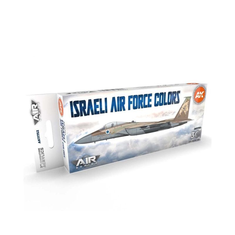 AK Interactive Israeli Air Force Colors Set 3rd Gen Aircraft Series AK-11752