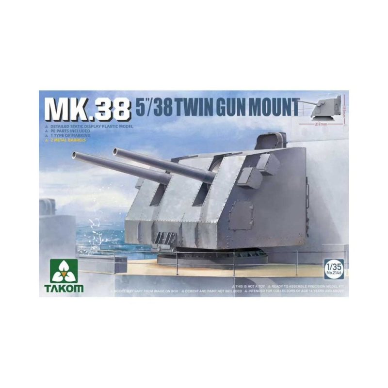 1/35 MK.38 5"/38 Twin Gun Mount Takom 02146