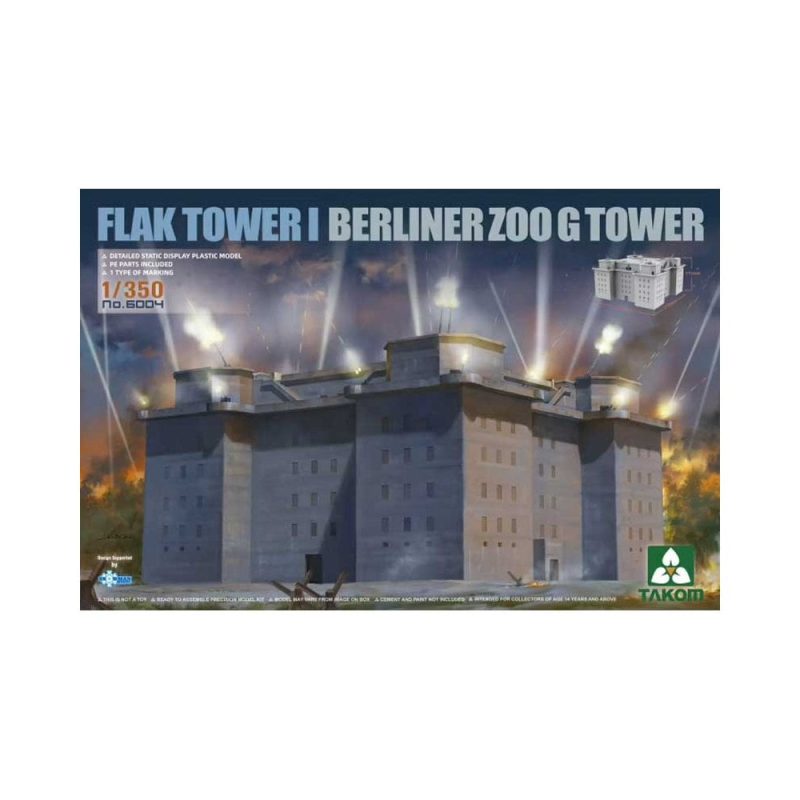 1/350 Flak Tower I Berliner Zoo G Tower Takom 06004