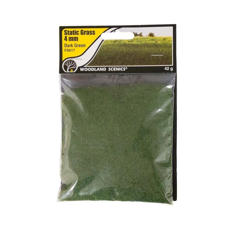 Woodland Scenics Static Grass Dark Green (4mm) WFS617