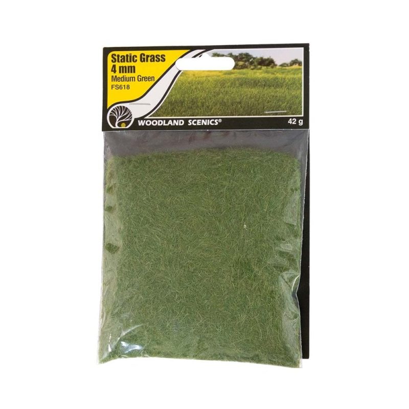 Woodland Scenics Static Grass Medium Green (4mm) WFS618