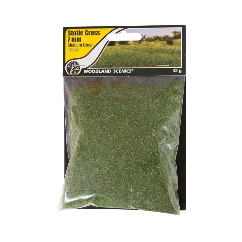 Woodland Scenics Static Grass Medium Green (7mm) WFS622