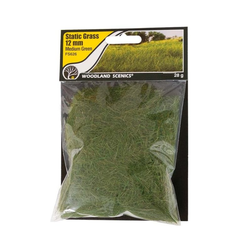 Woodland Scenics Static Grass Medium Green (12mm) WFS626