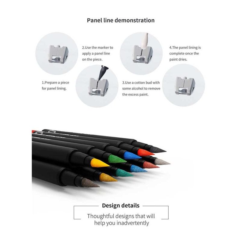 DSPIAE Pure Black Soft Tipped Marker Pen MK-01