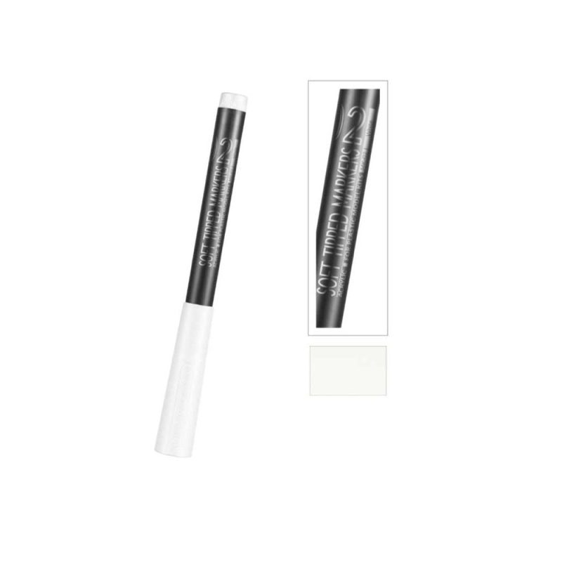 DSPIAE White Soft Tipped Marker Pen MK-02