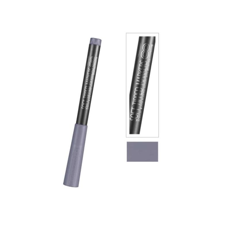 DSPIAE Mecha Grey Soft Tipped Marker Pen MK-08