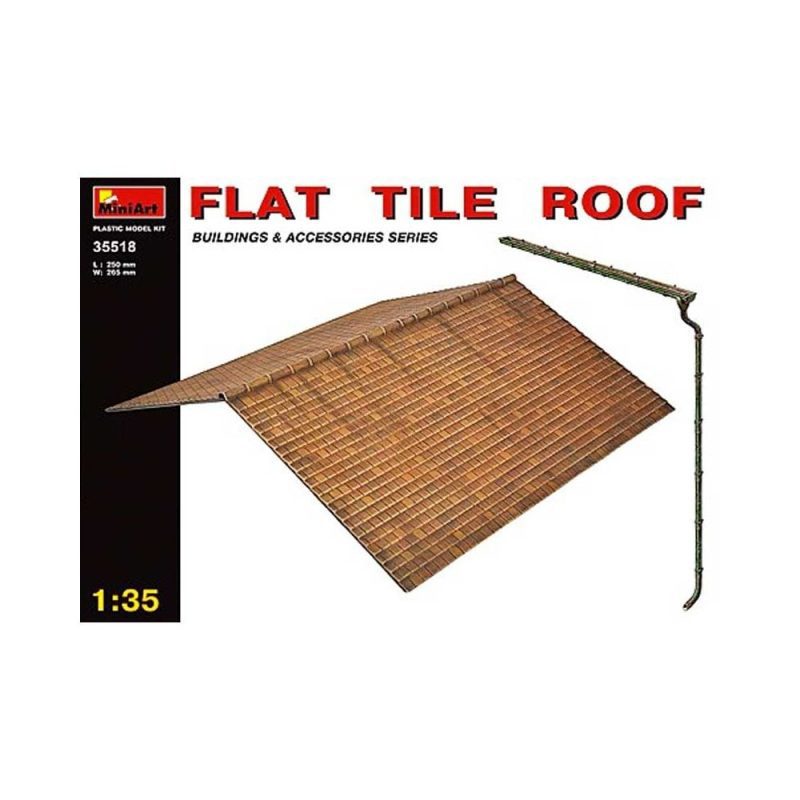 Miniart Flat Tile Roof (1/35) 35518