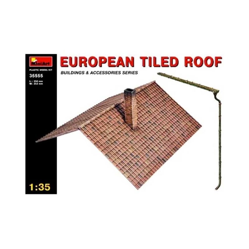 Miniart European Tiled Roof (1/35) 35555