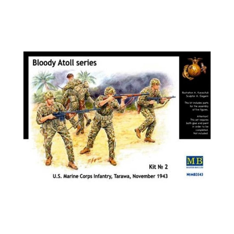 Master Box Bloody Atoll Series. Kit No 2. US Marine (1/35) MB-3543