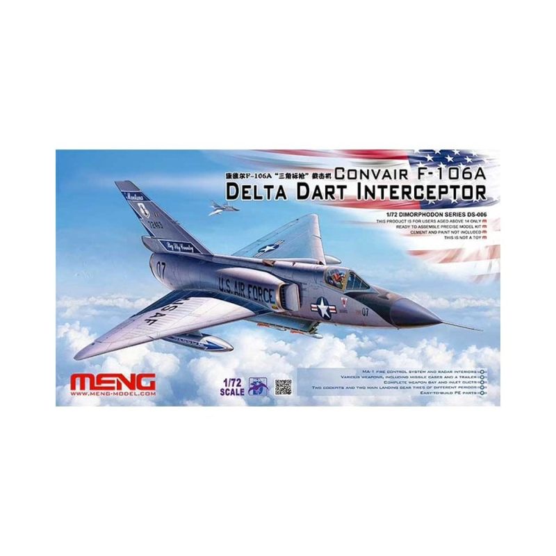 1/72 Convair F-106A Delta Dart Interceptor Meng Model DS-006