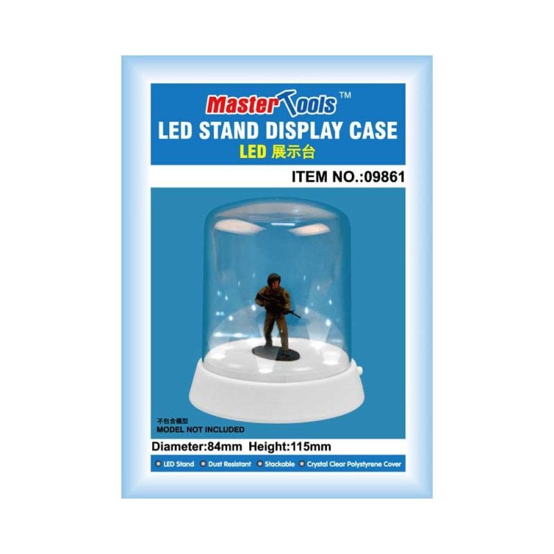 84mm x 115mm Roundtop Display Case - LED Trumpeter 09861