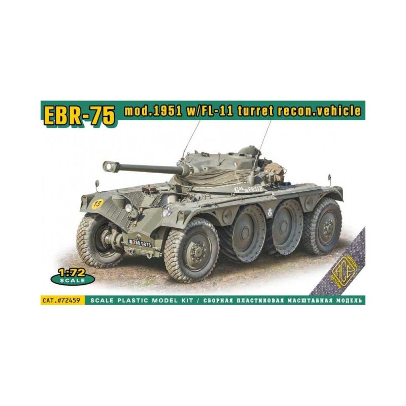 1/72 EBR-75 mod.1951 W/Fl-11 Turret Recon. Vehicle ACE Models 72459