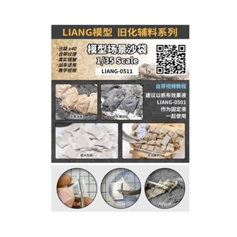 1/35 40x Sandbags for Dioramas Liang 0511