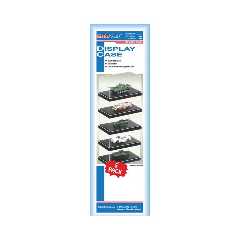 Display Case 90 x 51 x 38mm (5 Pack) Trumpeter 09811