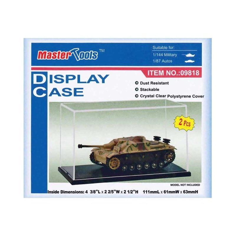 Display Case 111 x 61 x 63mm (qty 2) Trumpeter 09818