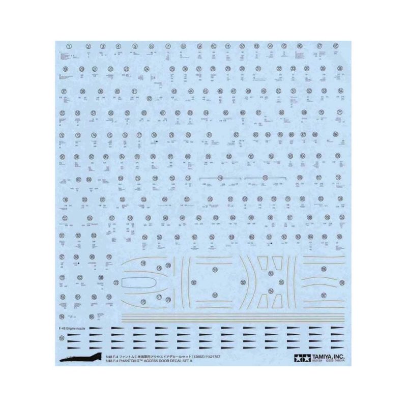 Tamiya F-4 Phantom II Decal Set A (1/48) 12692