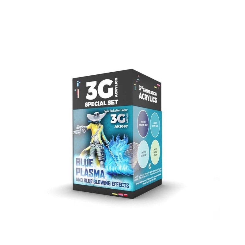 AK Interactive Wargame Color Set. Blue Plasma And Glowing Effects AK-1067