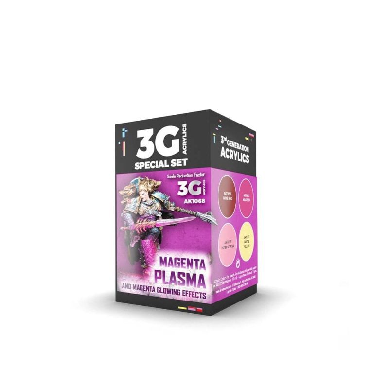 AK Interactive Wargame Color Set. Magenta Plasma And Glowing Effe AK-1068