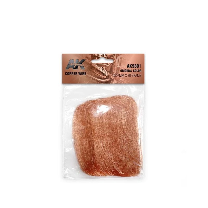 AK Interactive Copper Wire 0.07mm x 20 Grams Original Color AK-9301