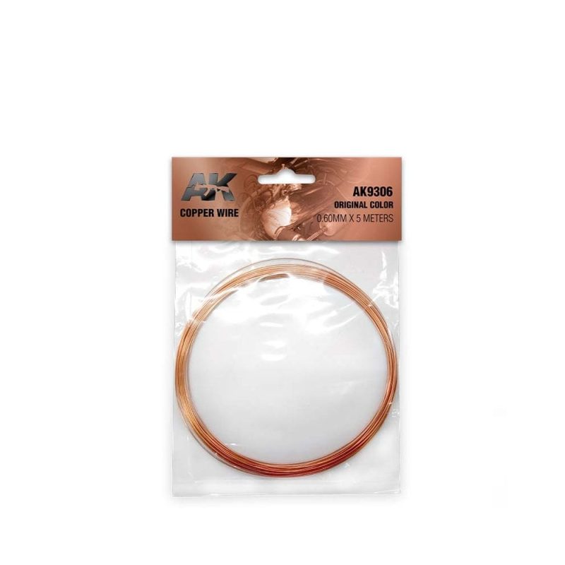 AK Interactive Copper Wire 0.60mm x 5 Meters Original Color AK-9306