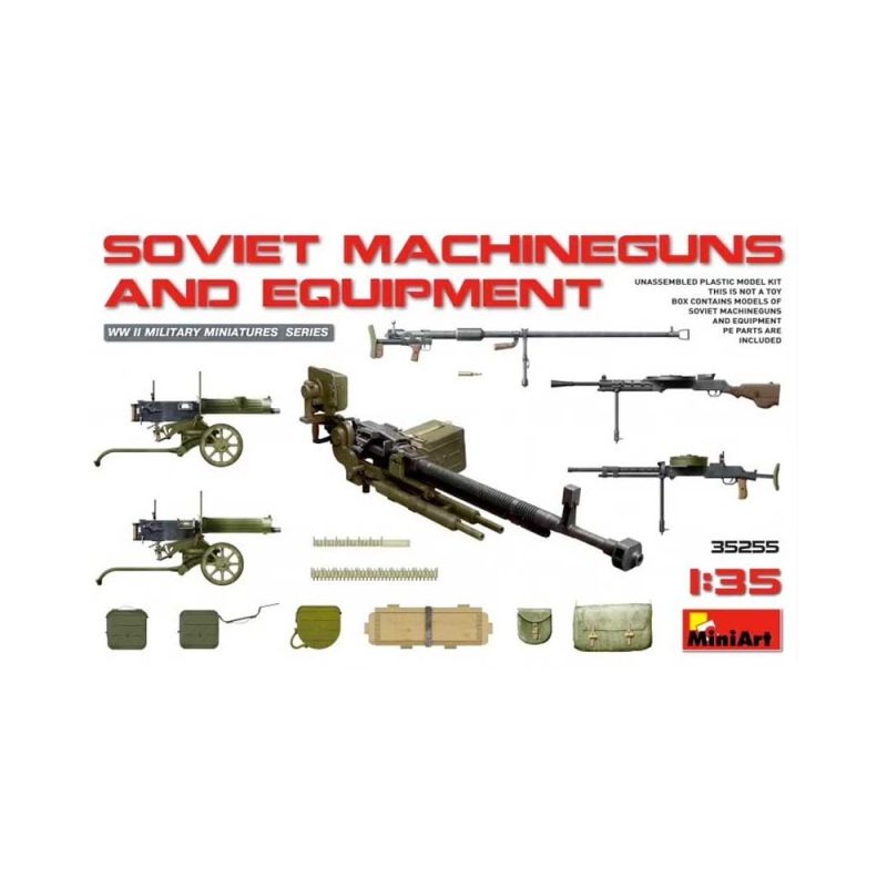 Miniart Soviet Machine Guns & Equipment (1/35) 35255