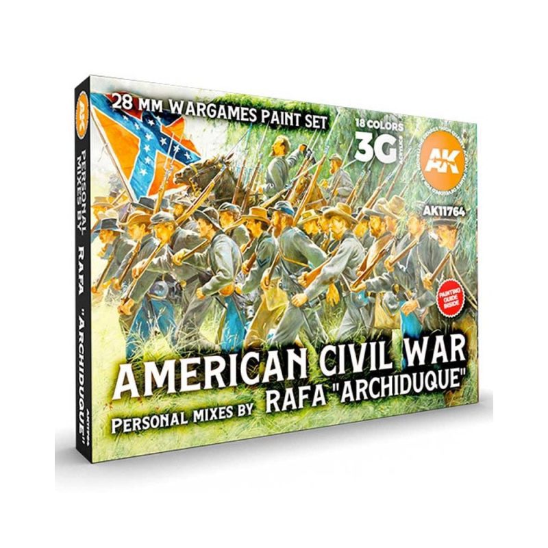 AK Interactive Signature Set Rafa Archiduque Special 28Mm American Civil War Paint Set AK-11764