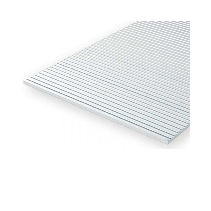Evergreen White Styrene Sheet N Scale Freight Car Siding (.020") EG2020
