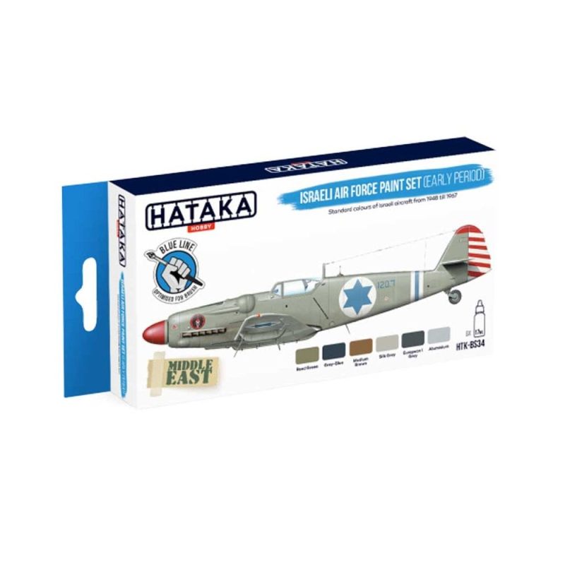 Hataka Blue Line Paint Set - Air Force Paint Set (Early Period) HTK-BS34