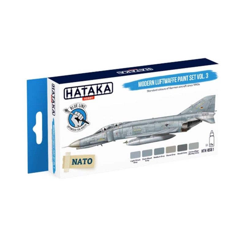 Hataka Blue Line Paint Set - Luftwaffe Paint Set Vol.3 HTK-BS61