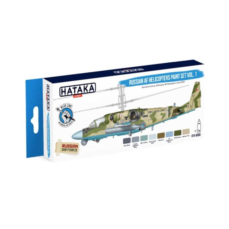 Hataka Blue Line Paint Set - AF Helicopters Paint Set Vol.1 HTK-BS86