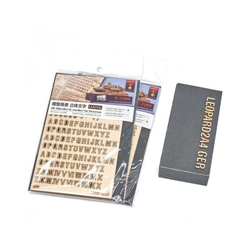 Cartoon Font (6-9mm Height) Liang 0203