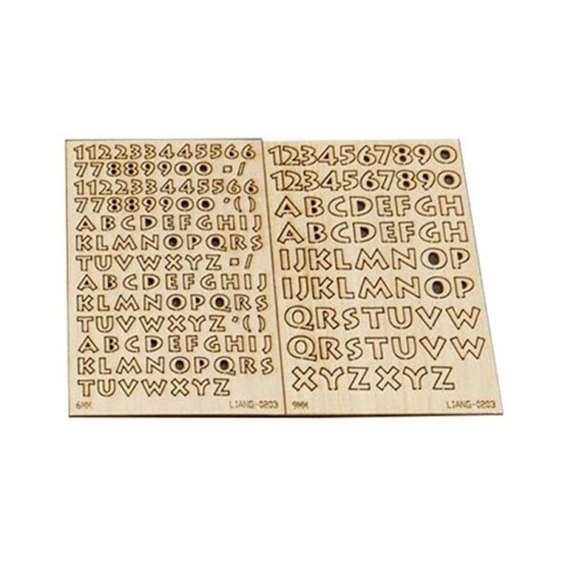 Cartoon Font (6-9mm Height) Liang 0203