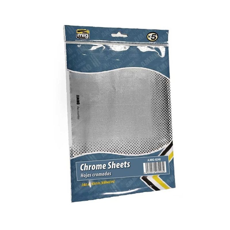 Chrome Sheets 280X195mm Ammo A.MIG-8248