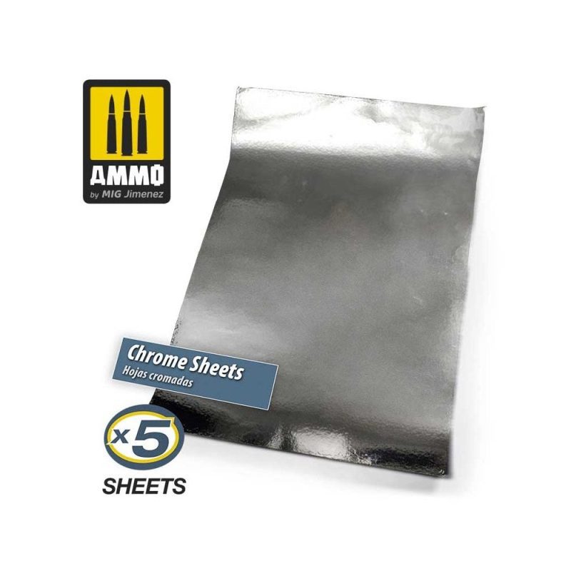 Chrome Sheets 280X195mm Ammo A.MIG-8248