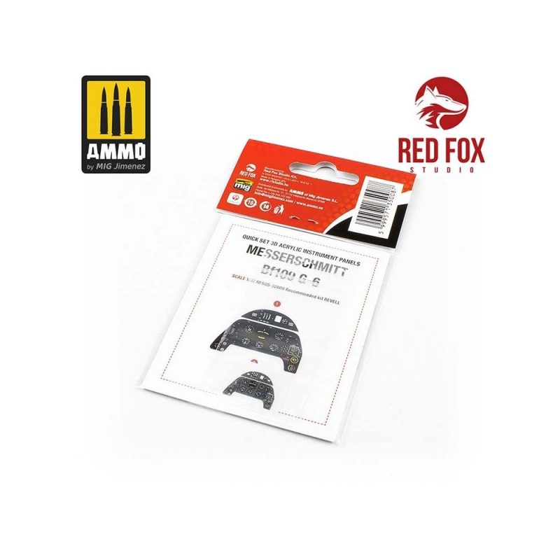 1/32 Messerschmitt Bf 109G-6 (for Revell kit) Red Fox Studio SQS-32009