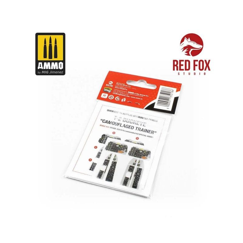 1/32 T-2 Buckeye Camouflaged Trainer (for Special Hobby kit) Red Fox Studio SQS-32019