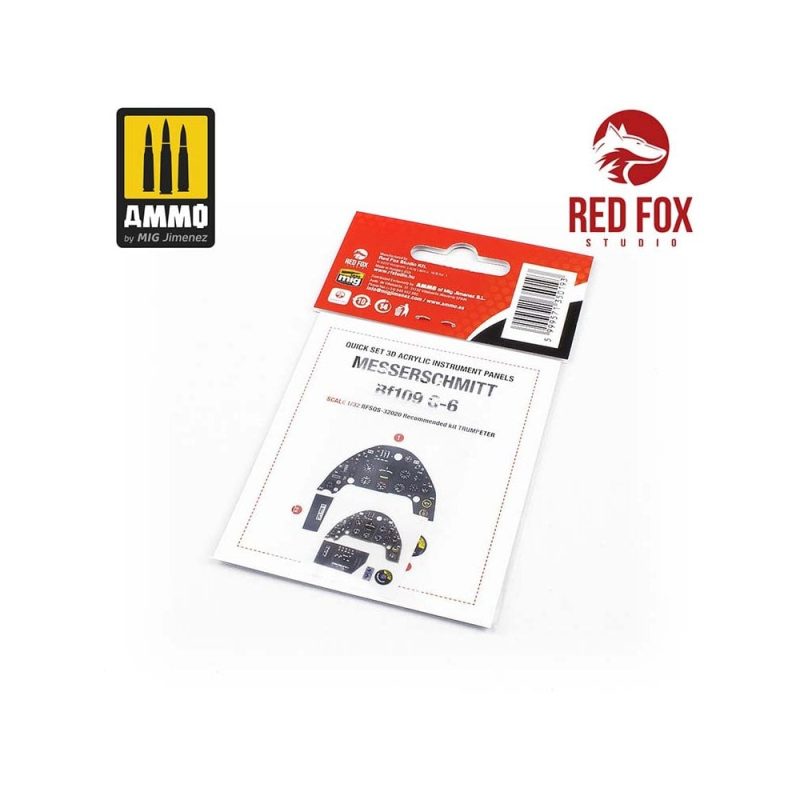1/32 Messerschmitt Bf 109G-6 (for Trumpeter kit) Red Fox Studio SQS-32020