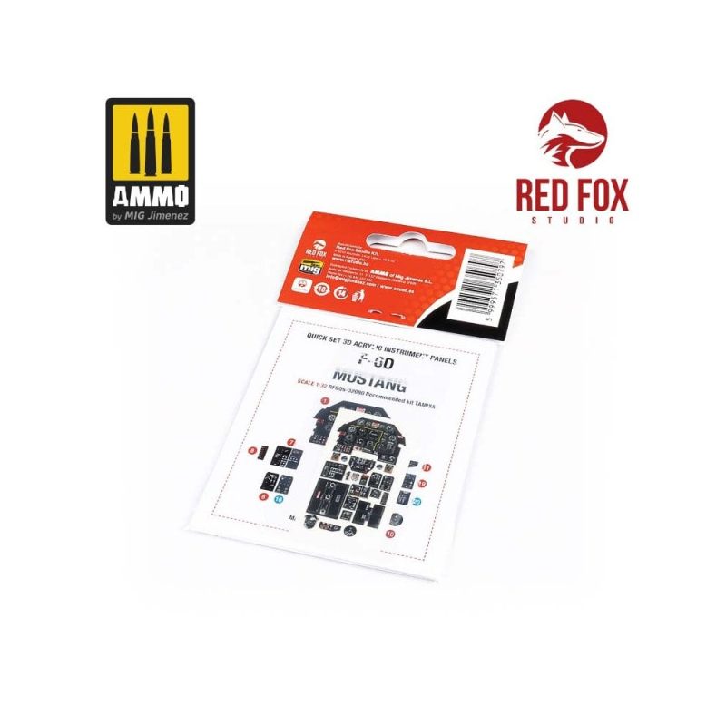 1/32 F-6D Mustang (for Tamiya kit) Red Fox Studio SQS-32080