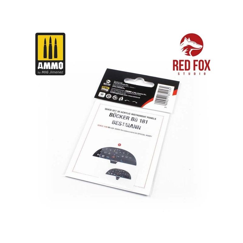 1/48 Bcker B-181 Bestmann (for Special Hobby kit) Red Fox Studio SQS-48004