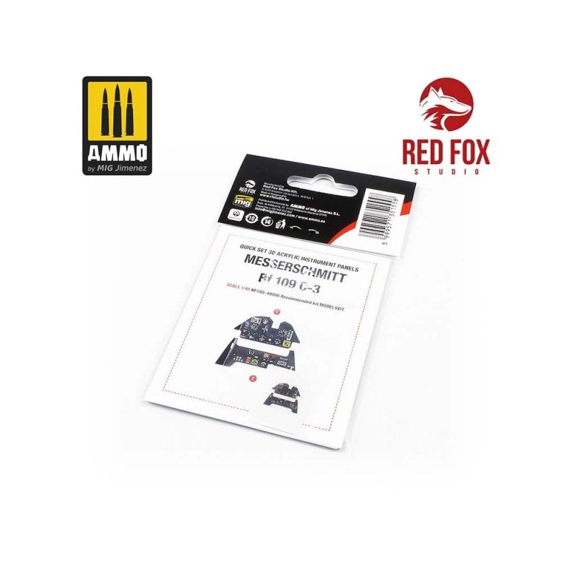 1/48 Messerschmitt Bf 109C-3 (for Modelsvit kit) Red Fox Studio SQS-48006