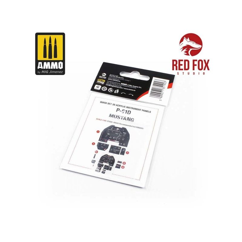 1/48 P-51D-5 Mustang (for Eduard kit) Red Fox Studio SQS-48043