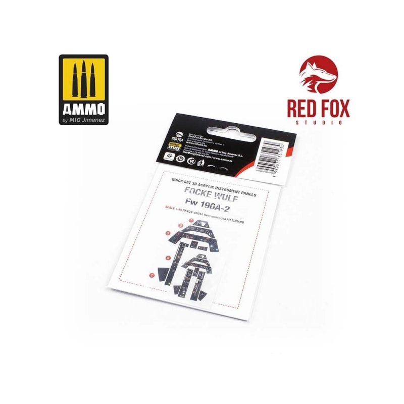 1/48 Focke Wulf Fw 190A-2 (for Eduard kit) Red Fox Studio SQS-48044