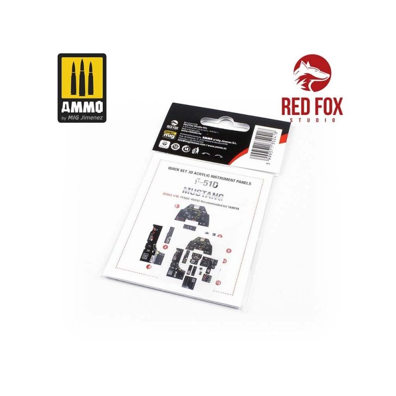 1/48 F-51D Mustang (for Tamiya kit) Red Fox Studio SQS-48092