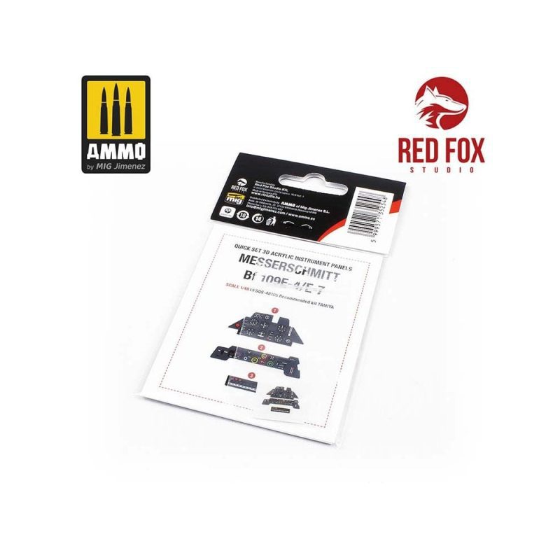 1/48 Messerschmitt Bf 109E-4/7 (for Tamiya kit) Red Fox Studio SQS-48105