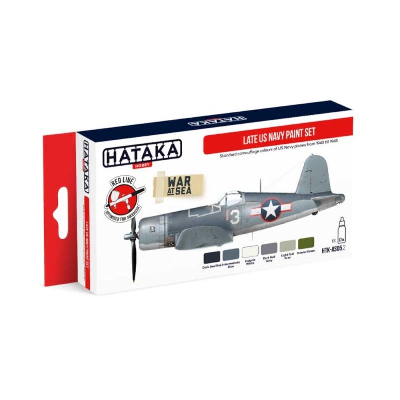 Hataka Red Line Paint Set - US Navy Paint HTK-AS05.2