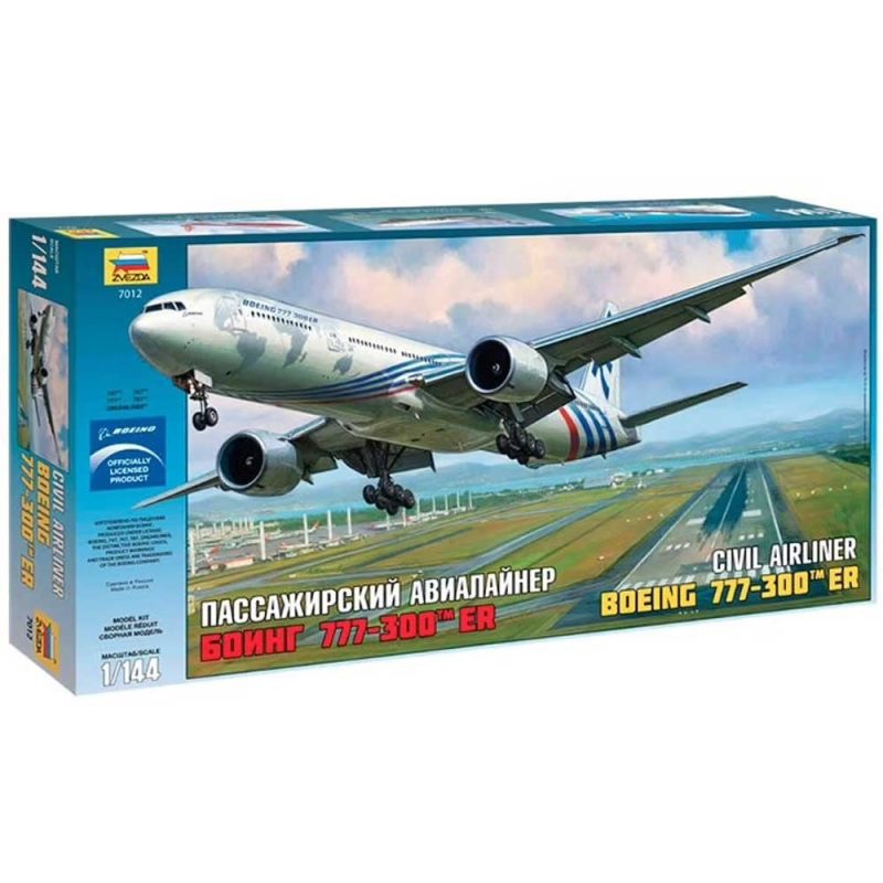 Zvezda Civil Airliner Boeing 777-300ER (1/144) 7012