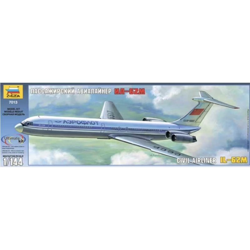 Zvezda CIVIL AIRLINER IL-62 M (1/144) 7013