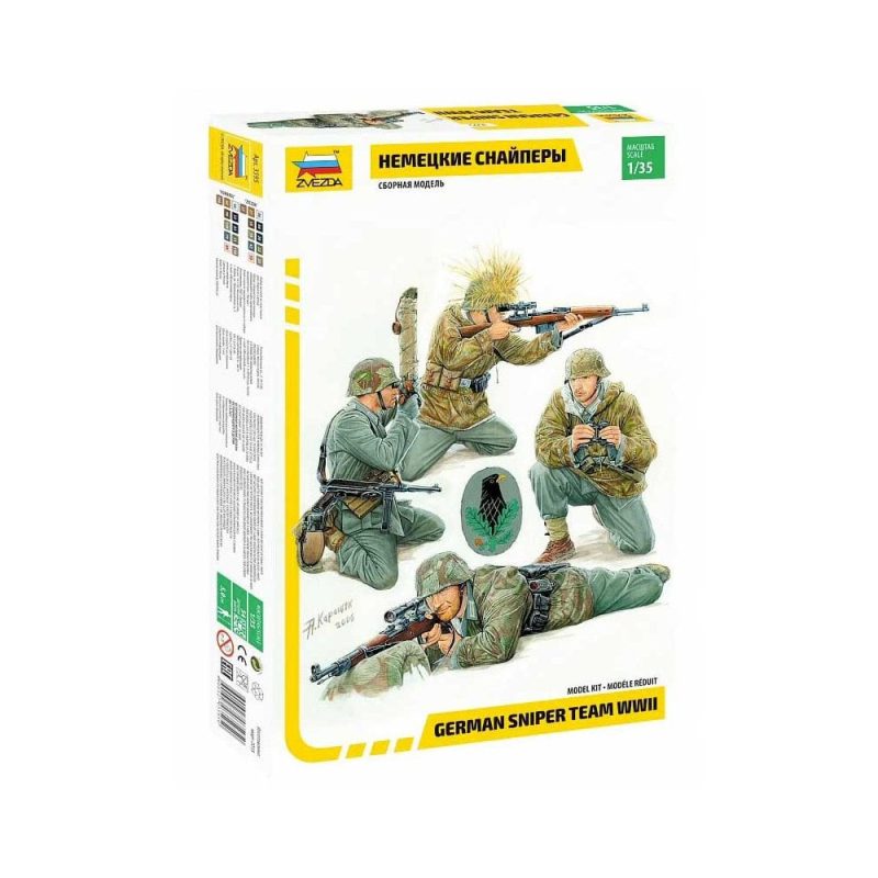 Zvezda WWII German Sniper Team (1/35) 3595