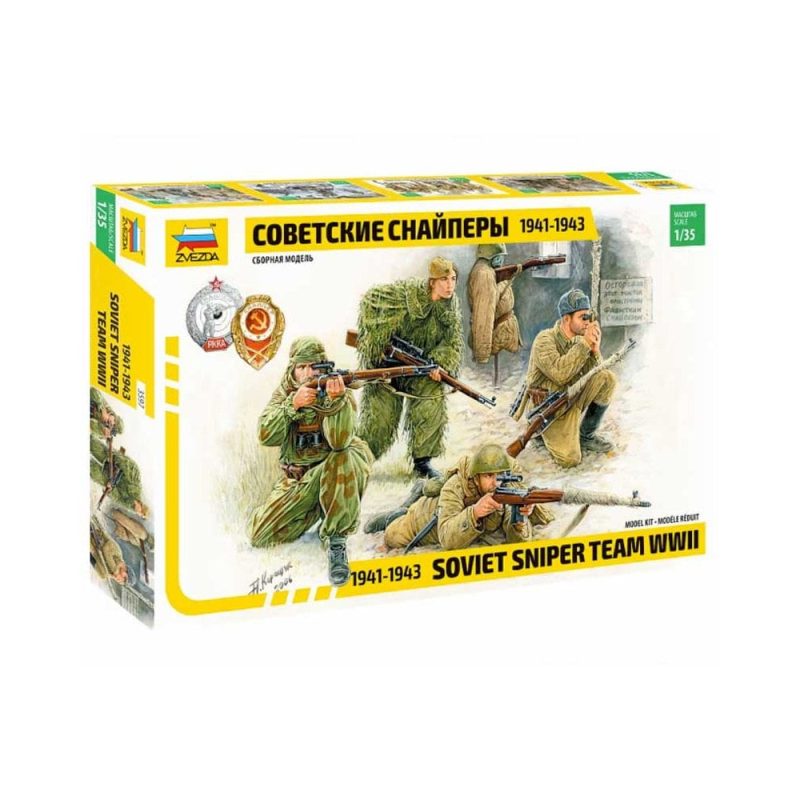 Zvezda WWII Soviet Sniper Team (1/35) 3597